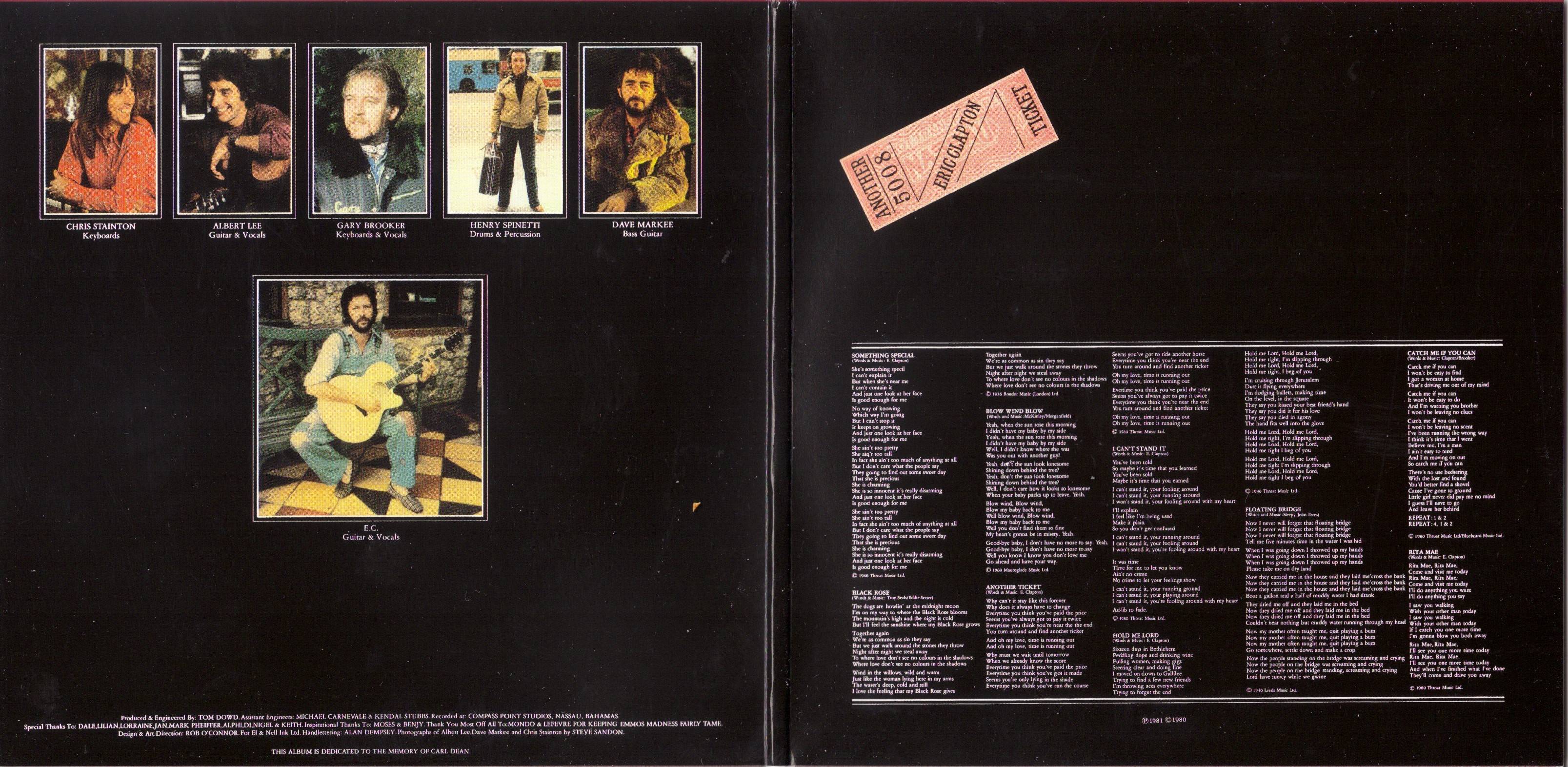 Eric Clapton Another Ticket [gatefold jpn]